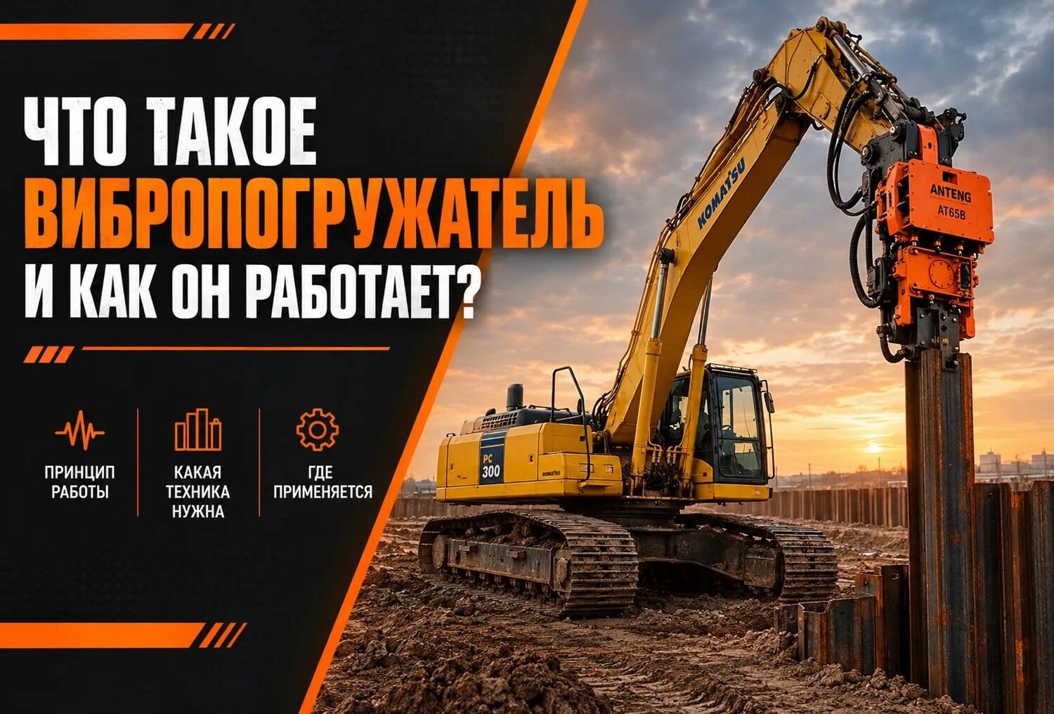 Что такое вибропогружатель? аренда в СПб и ЛО
