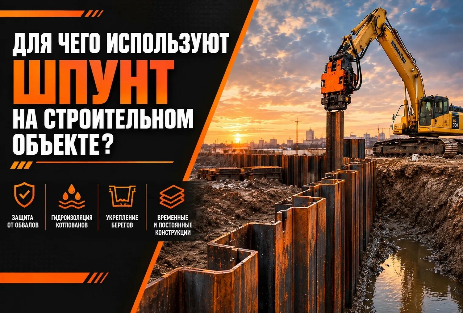 Для чего используют ШПУНТ = аренда в СПб и ЛО